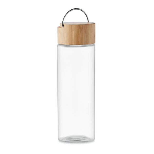 AMELAND - Glasflaska med bambulock 500ml