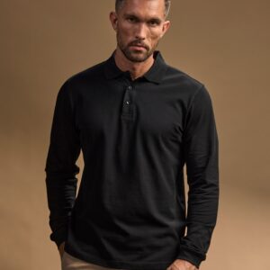 Luxury Stretch Long Sleeve Polo – Långärmad pikétröja