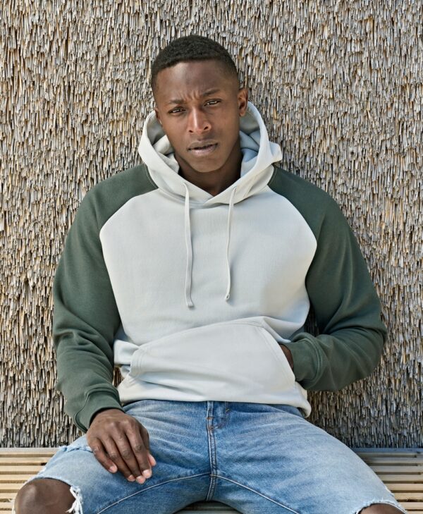 UNLABELED Two-tone Hooded Sweatshirt – Tvåfärgad luvtröja
