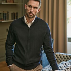 Full Zip Knit – Stickad kofta med dragkedja